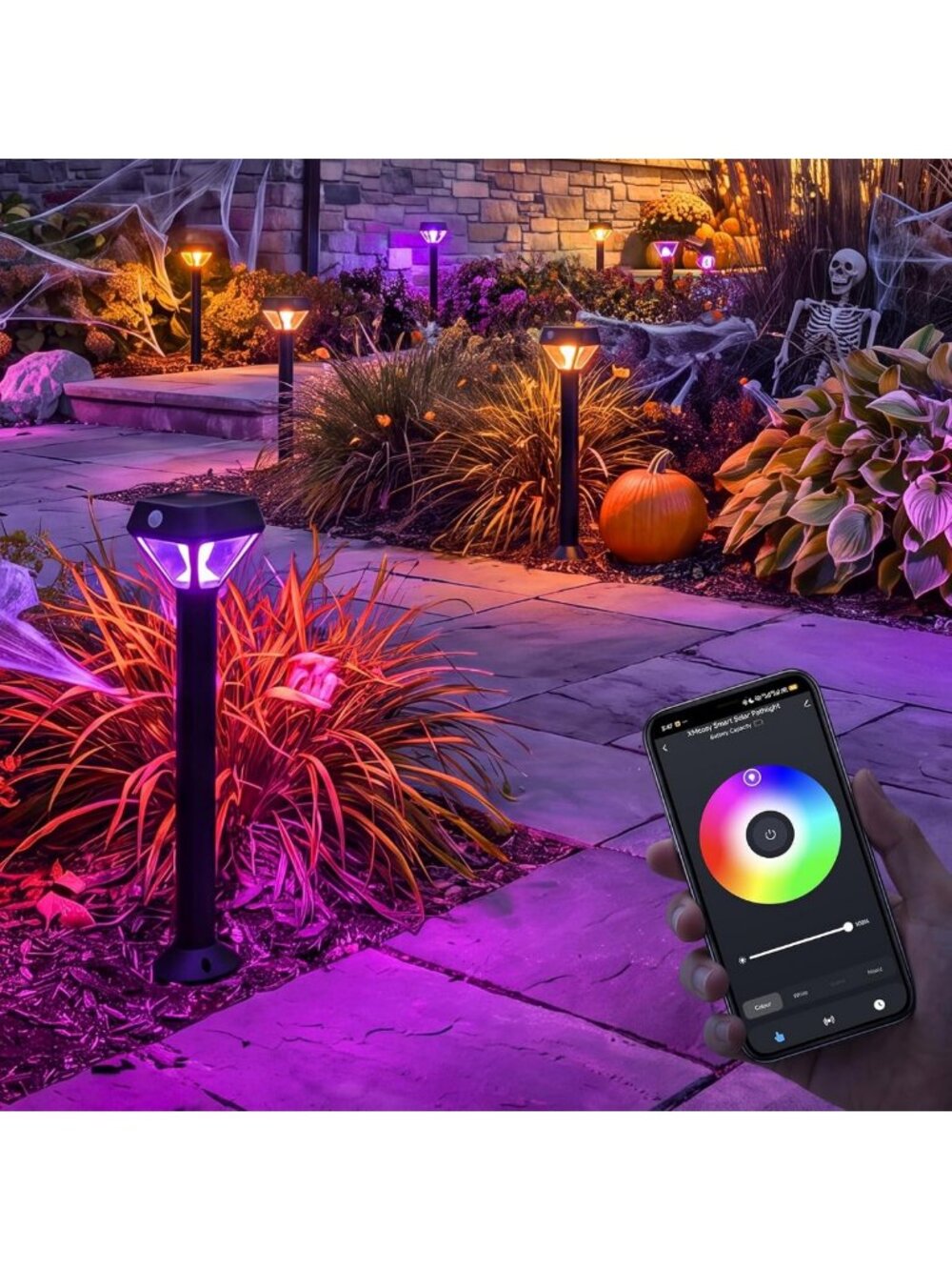 4 Pack Waterproof Motion Sensor Solar Outdoor Lights - Smart Energy Efficient